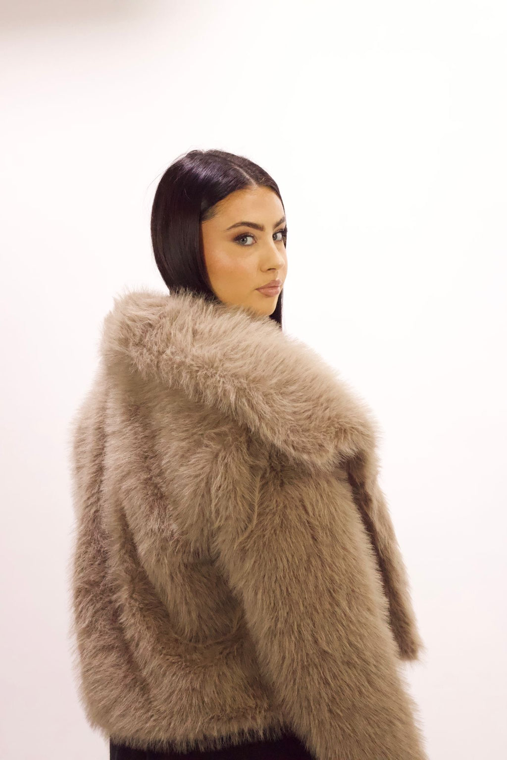 fourrure beige
