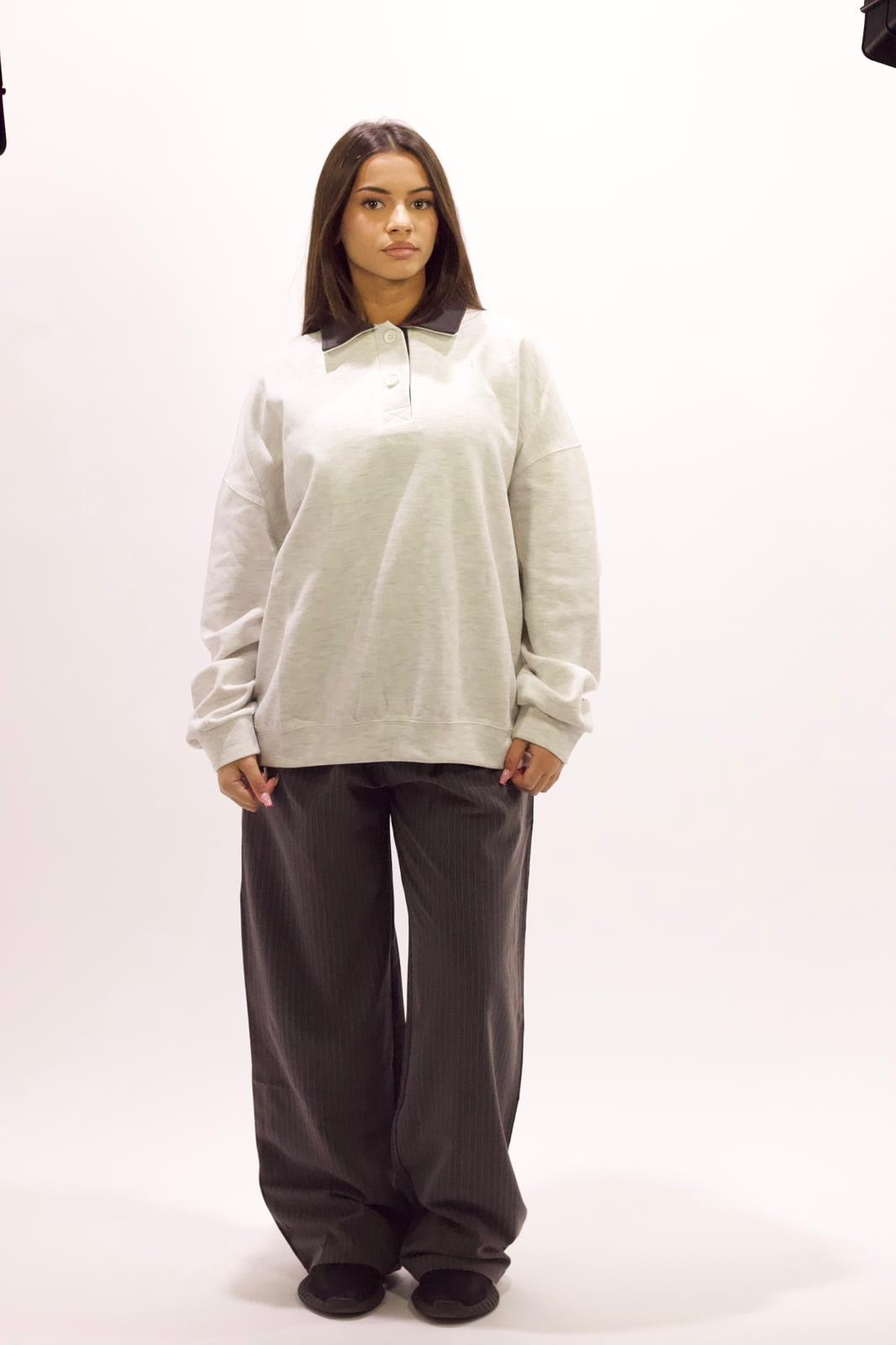 pantalon fluide gris